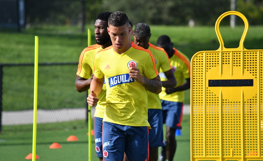 Selección Colombia entrenó con los 24 convocados en Miami