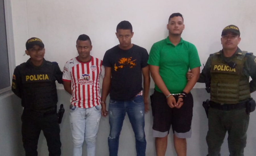 Capturan tres presuntos atracadores en el barrio Rebolo de Barranquilla