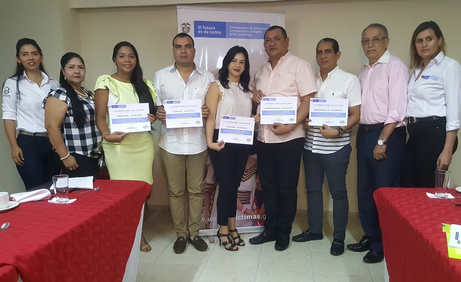 Reconocimiento a seis alcaldías de Atlántico por contribución ejemplar a la reparación de las víctimas
