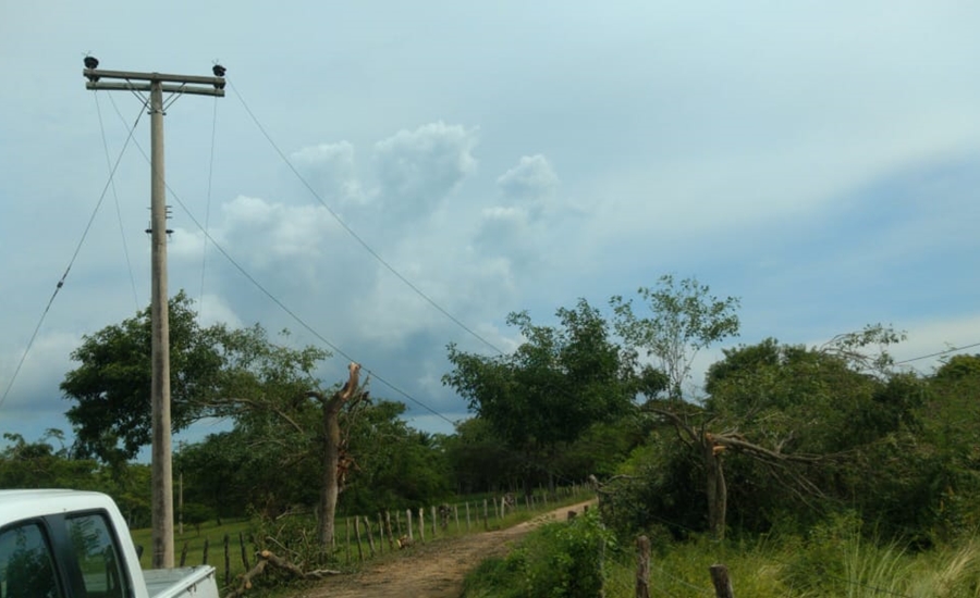 Electricaribe atendió daños ocasionados por vendaval