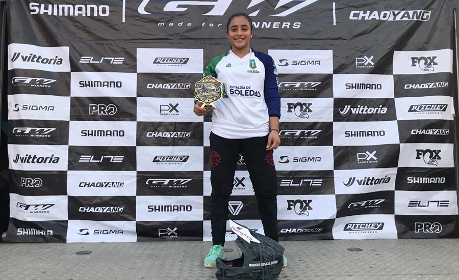 La soledeña Sharid Fayad se corona campeona nacional de BMX 2019