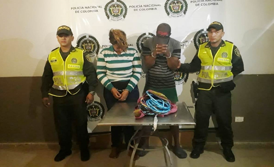 Policía capturó a dos personas por robo de cables en la subestación Rotinet