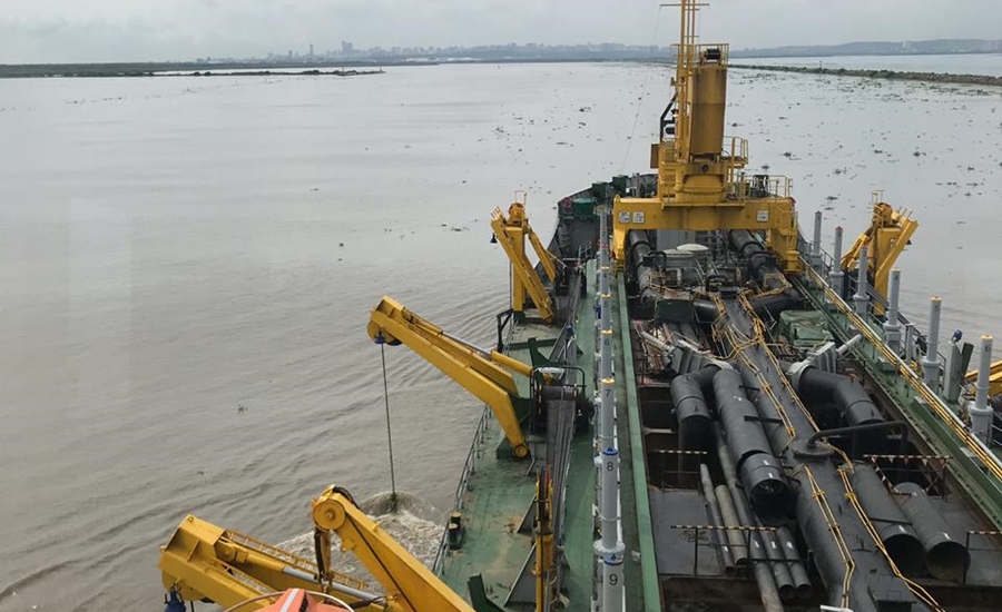 A 854.197 metros cúbicos asciende el volumen de sedimento dragado en el canal de acceso al puerto de Barranquilla