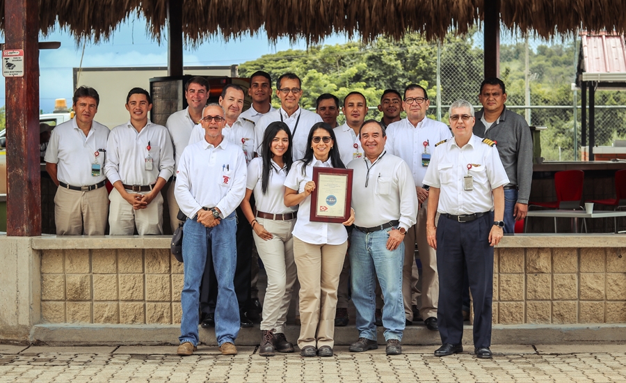 Operaciones aéreas de Drummond reciben certificación IS-BAO fase II