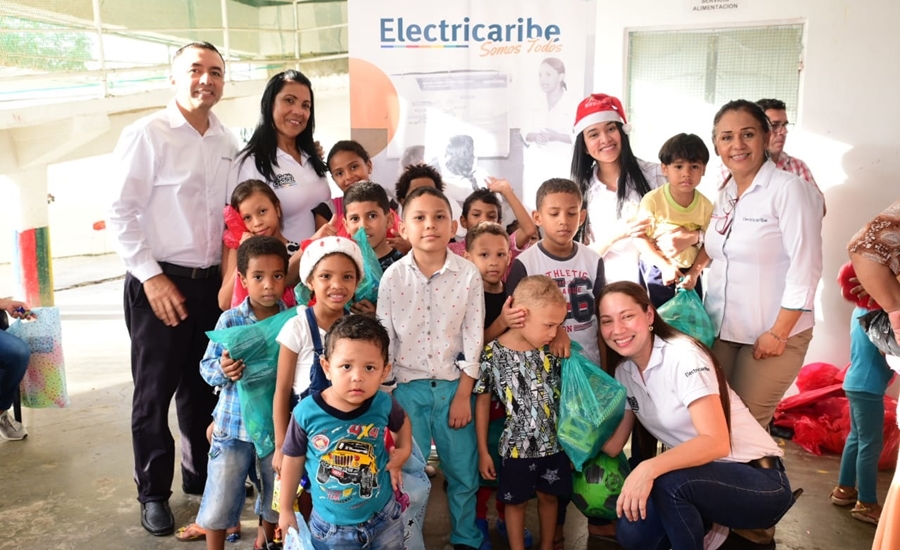 Electricaribe llevó regalos y alegría a Las Gardenias