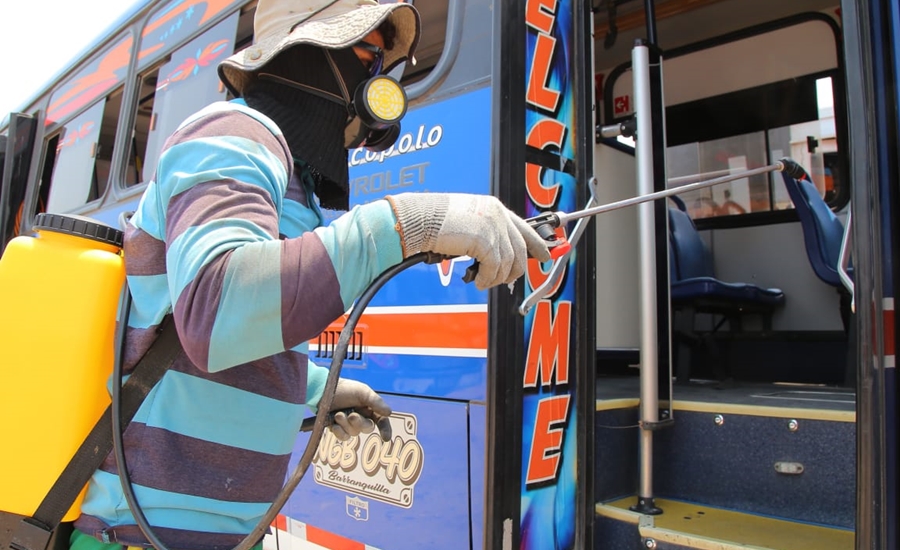 Lavado permanente de buses intermunicipales proponen desde la Gobernación