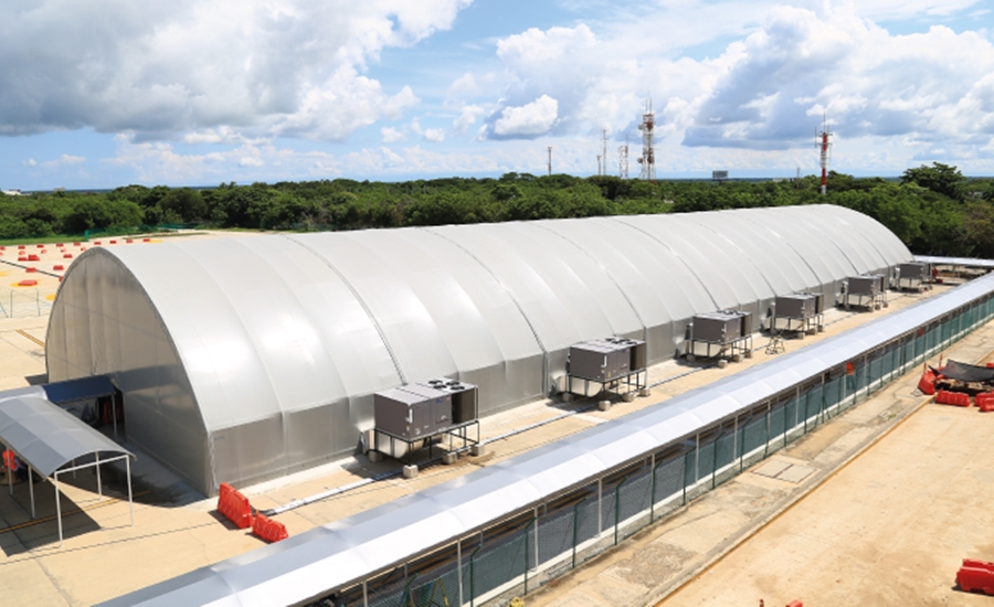 Carpa check-in del Aeropuerto Cortissoz será zona de aislamiento preventivo para el COVID-19