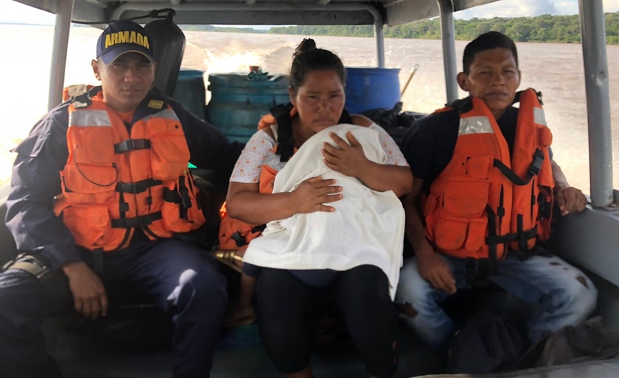 Armada de Colombia evacuó a menor de dos años en delicado estado de salud