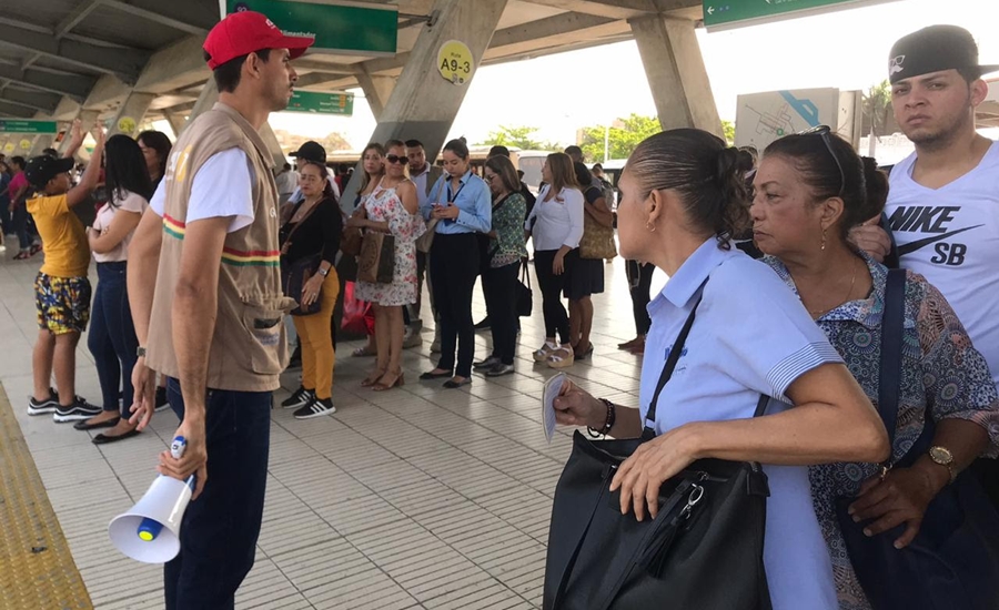 Transmetro regula ocupación de sus buses como medida preventiva contra el COVID-19