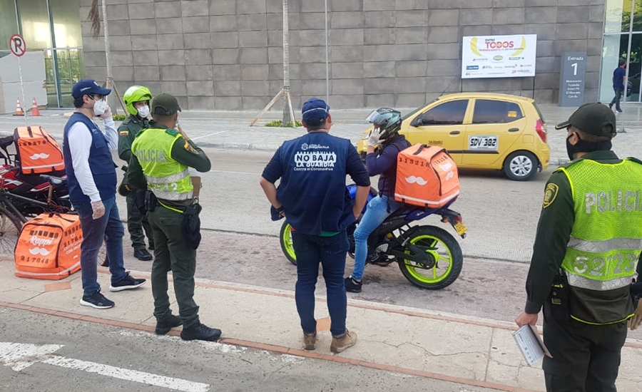 Distrito sanciona a domiciliarios de Rappi por incumplir medidas de protección personal