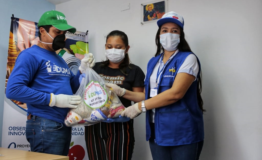 Edumas continúa tocando puertas de la empresa privada para donación de mercados
