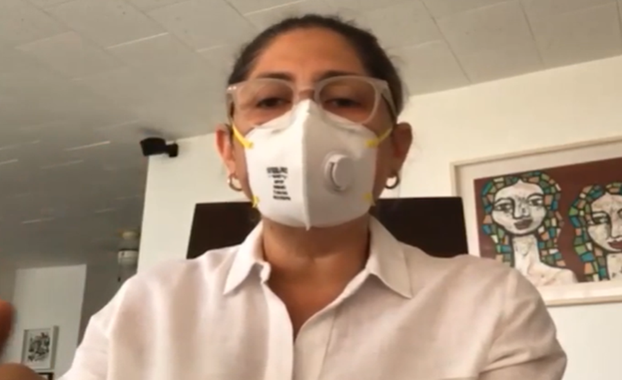 Alma Solano resultó positivo para COVID-19