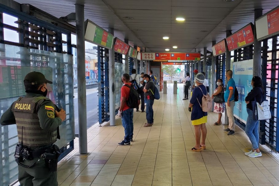 En total tranquilidad Transmetro reanudó su servicio