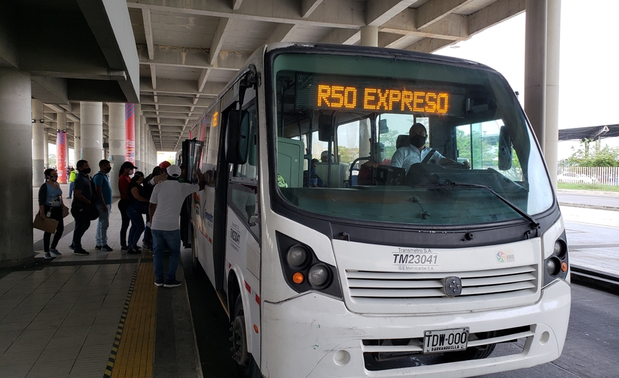 Transmetro movilizó 33 mil usuarios en promedio diario