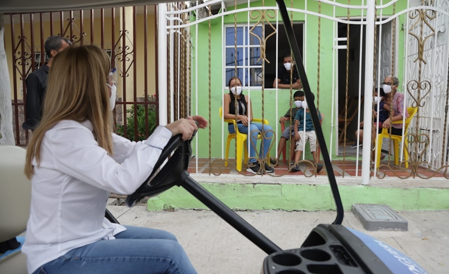 Gobernadora Noguera conmina a comunidad de Malambo a respetar toque de queda