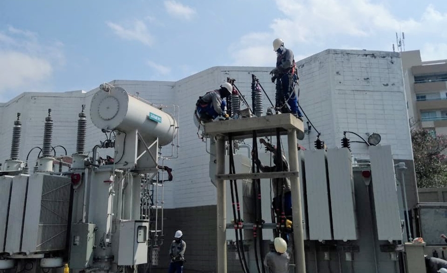 Trabajos en la subestación Riomar de Barranquilla