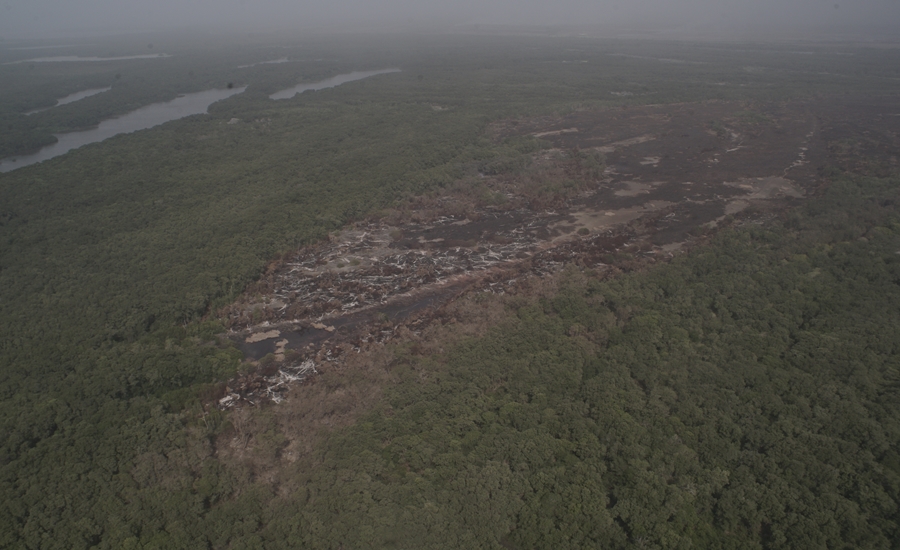 Autoridades controlaron en su totalidad el incendio forestal registrado en el Vía Parque Isla de Salamanca