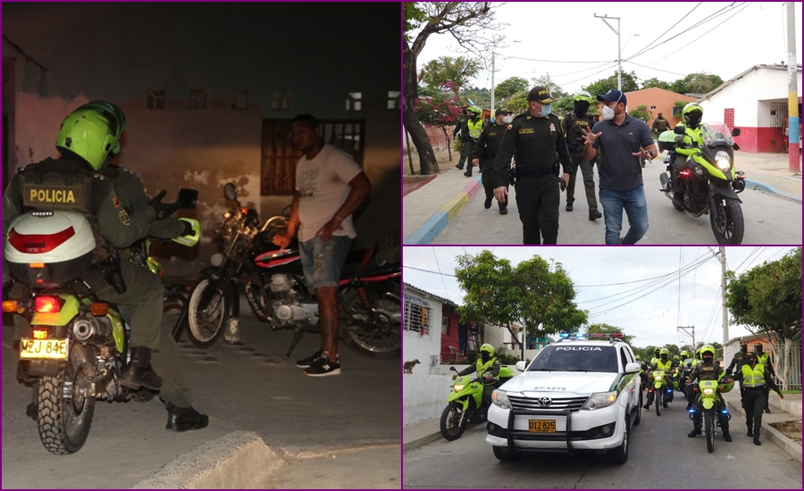 Distrito y Policía despliegan operativos para garantizar cumplimiento de toque de queda y ley seca en Barranquilla