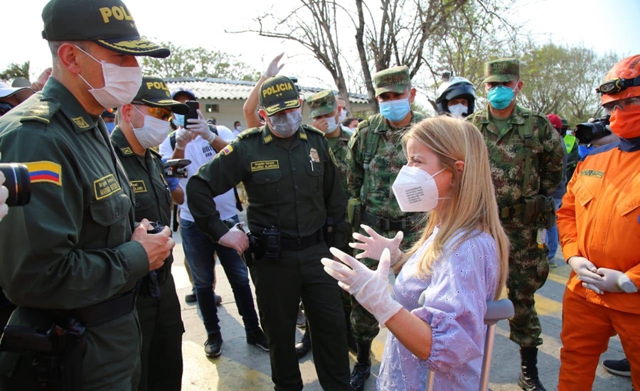 Gobernadora del Atlántico pide aumentar presencia de Policía y Ejército en municipios con mayor cantidad de contagiados