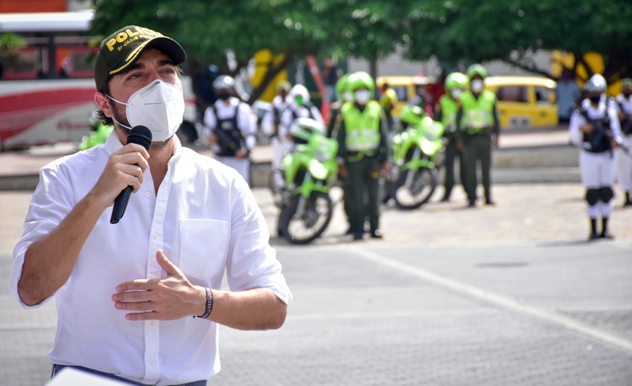 Alcalde Jaime Pumarejo instaló nuevo cerco sanitario para el suroriente