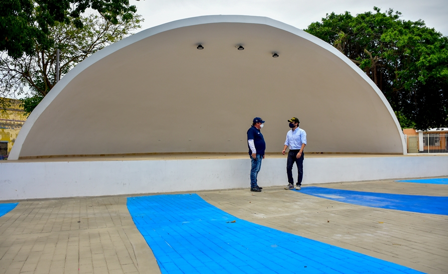 Dos nuevas conchas acústicas están listas para cuando se habilite uso de nuevos espacios en Barranquilla