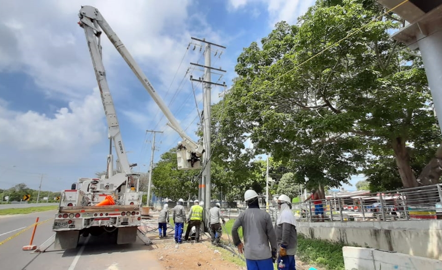 El compromiso de más de 3 mil personas garantiza en las calles el servicio de energía en la región Caribe