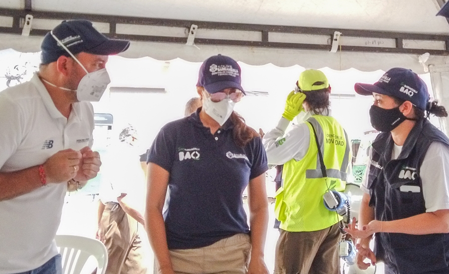 Distrito instaló nuevo cerco sanitario para el suroccidente de Barranquilla
