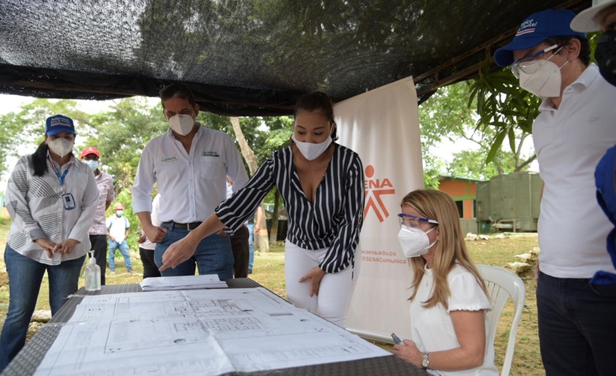 El SENA de la mano de la Gobernación del Atlántico realiza recorrido por obras de sedes en Luruaco y Sabanalarga