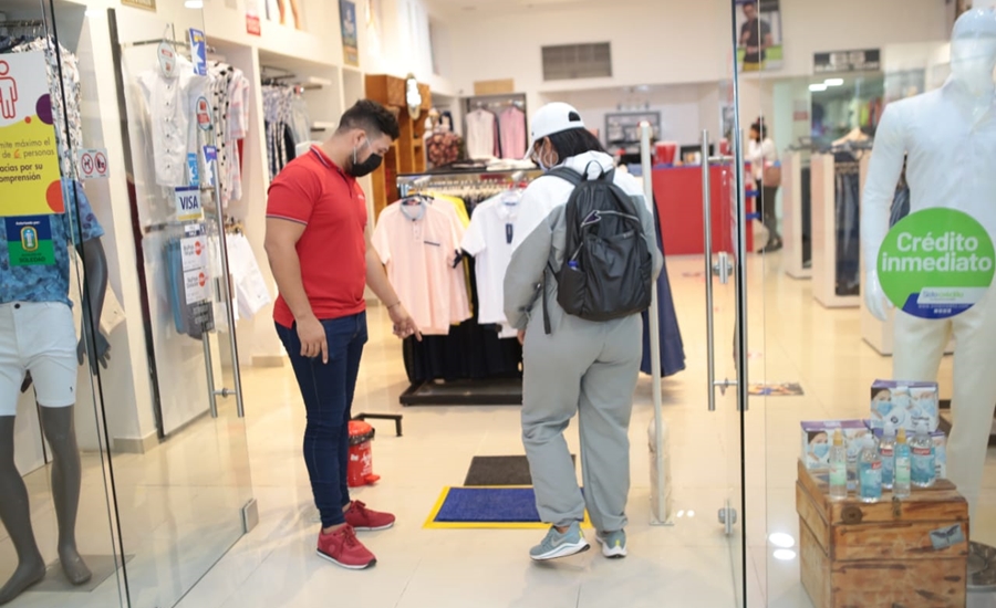 Centros comerciales de Soledad reabrieron con todas las medidas de bioseguridad exigidas por el Gobierno