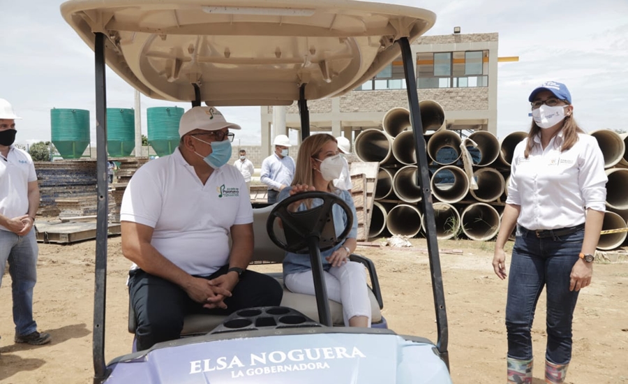 Gobernadora inspeccionó planta de agua potable que beneficiará a más de 70 mil atlanticenses