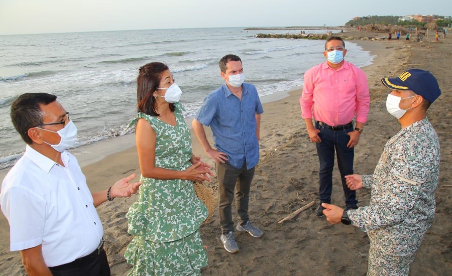 Gobernación y autoridades locales preparan reapertura de playas en el Departamento