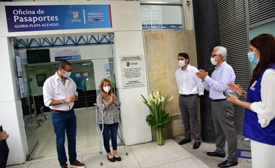 Oficina de Pasaportes del Atlántico reabrirá con homenaje a Gloria Plata