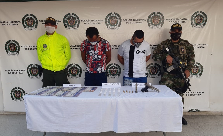 Gaula Militar Magdalena realizó captura en flagrancia de dos presuntos integrantes de Los Pachenca en Ciénaga