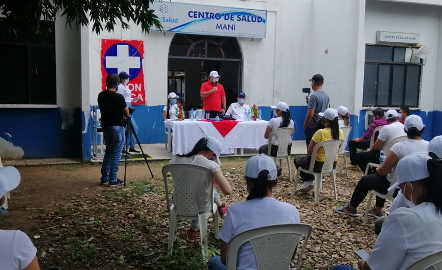 Fedepalma y palmeros de Maní, Casanare, donan consultorio médico portátil a Red Salud Casanare ESE