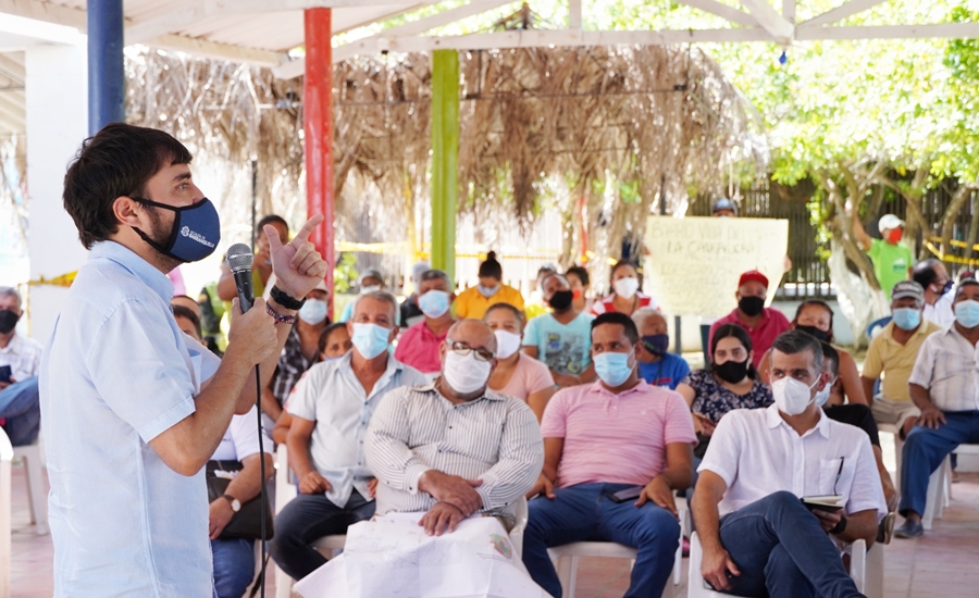 Alcaldía de Barranquilla y Triple A presentaron proyecto de solución de alcantarillado a comunidad del corregimiento La Playa