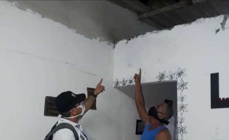 Gobierno de Soledad inicia censo de casas destechadas en Altos de la Metro, Villa Karla y Villa María por fuerte invierno