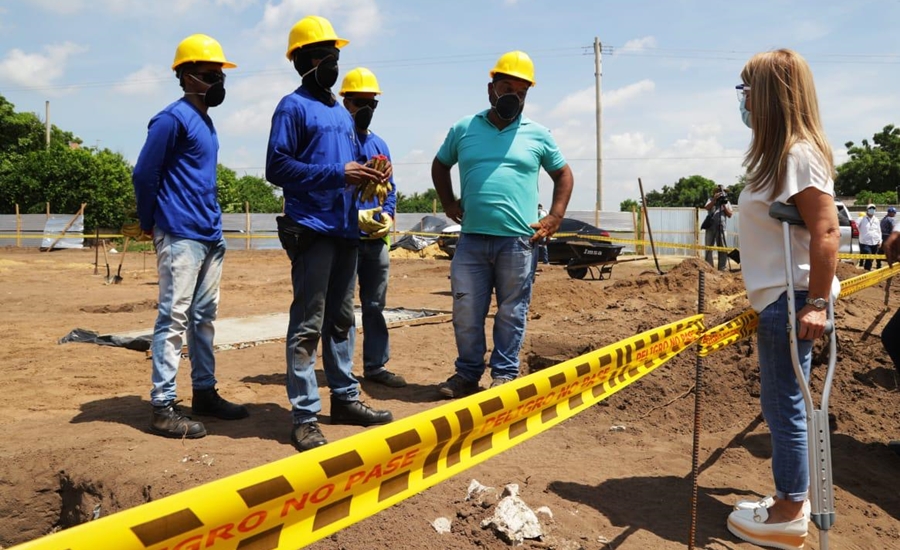 En un 78 por ciento avanza la obra para llevar agua potable a zonas altas de Puerto Colombia