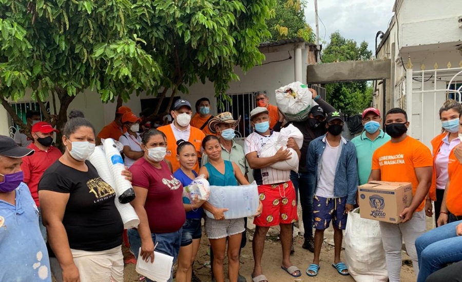 Con alimentos, oferta de salud, maquinarias y ayudas humanitarias, Gobernación lidera atención a damnificados en el Magdalena