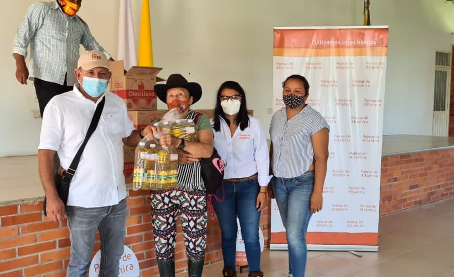 Fedepalma y sector palmero de Orocué, Casanare, donaron otros 6.000 litros de aceite a comunidades vulnerables