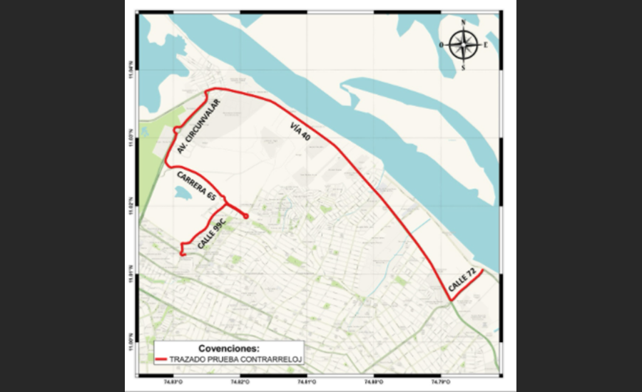 Estas son las vías cerradas por carrera ciclística contra reloj «Crono BAQ 2020»