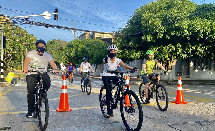 Barranquilla vivió con éxito el primer domingo de la Ciclovía + Recreovía