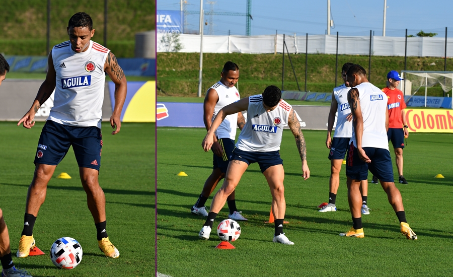 Con 23 jugadores entrenó la Selección Colombia en Barranquilla