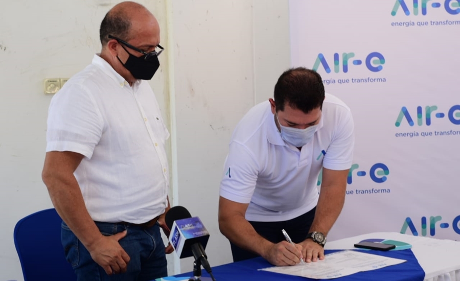 Air-e firma contrato para la normalización eléctrica de Puebloviejo
