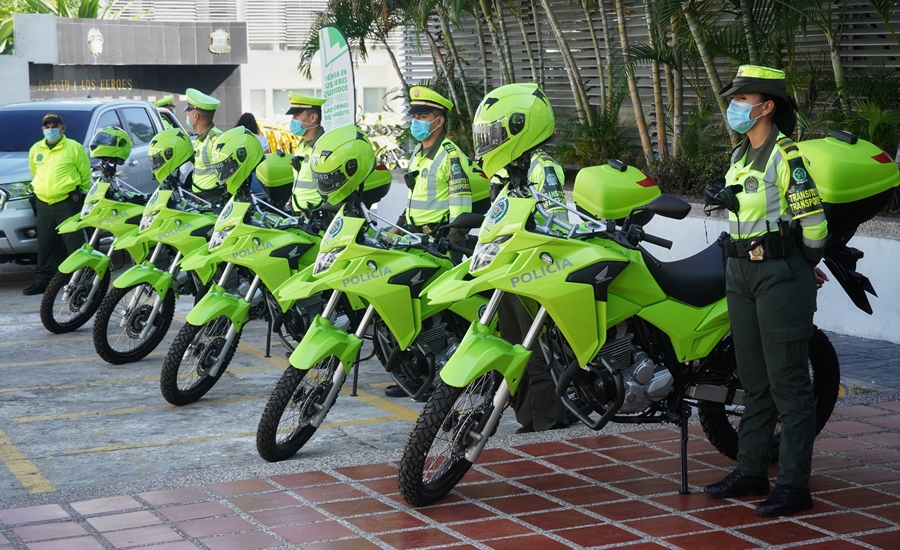 Distrito entregó dotación a la seccional de Tránsito y Transporte de Barranquilla