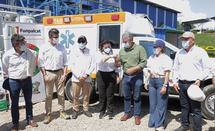 Fedepalma y sector palmero de Norte de Santander, donan ambulancia al Hospital Regional de Tibú