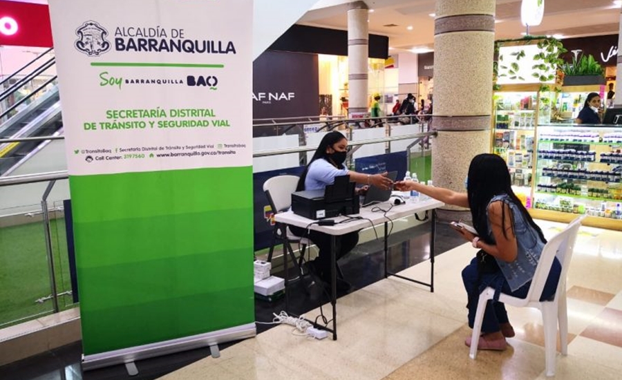 Secretaría de tránsito de Barranquilla ya tiene habilitado dos puntos móviles para pago de multas y de derechos de tránsito