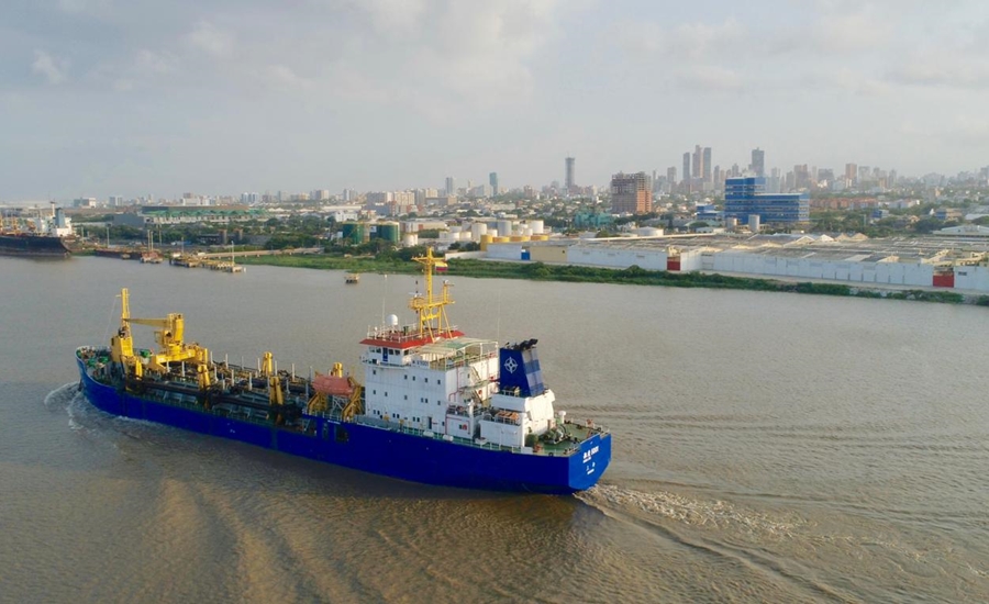 Apenas mejoren las condiciones meteomarinas la draga retomaría sus operaciones en el Canal de Acceso a la Zona Portuaria de Barranquilla