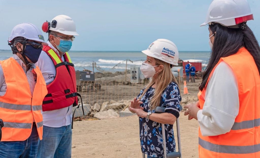 ”Avanzan a buen ritmo las obras del muelle y la plaza de Puerto Colombia”: Elsa Noguera