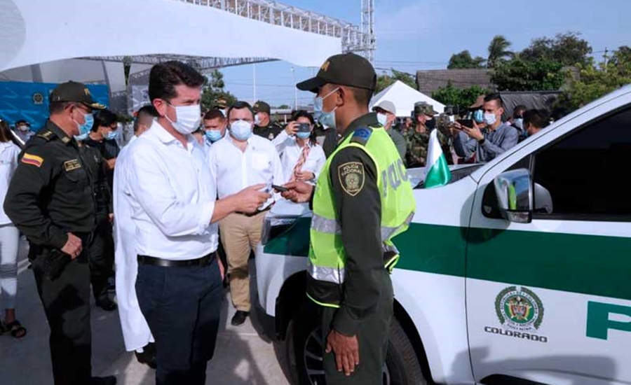Con la ampliación del parque automotor de la Policía, la Gobernación sigue fortaleciendo la seguridad en el Atlántico