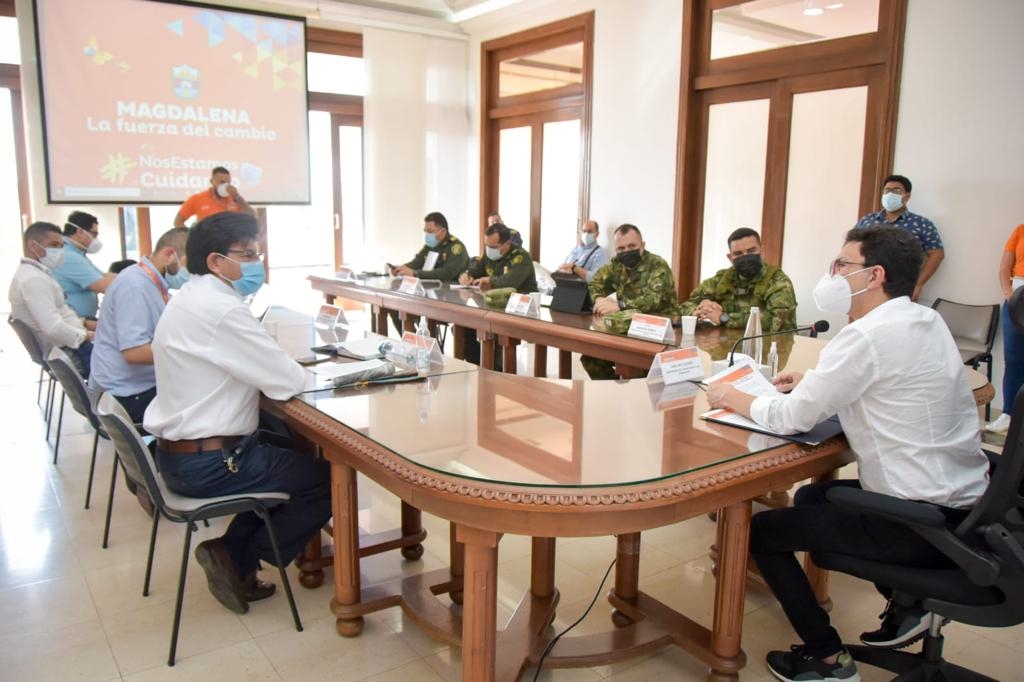 Gobernador Caicedo presidió Consejo de Seguridad para garantizar custodia de vacunas contra el Covid en Magdalena